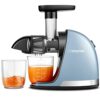 AMZCHEF Juicer Machines - Cold Press Slow Juicer - Masticating Juicer for Whole Fruits and Vegetables - Delicate Chew No Need to Filter - BPA Fre