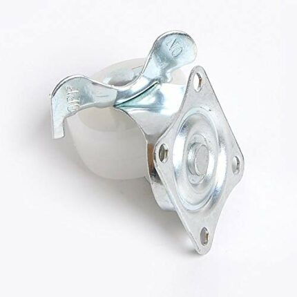 MU Swivel Castor Wheels Pp Heavy Duty Castors for Small Home Office Furniture Industrial Work Cart Separately,1.5" Plates Stem with Brake