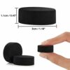 BELLE VOUS 50 Pack Invisible Plant Pot Feet - Invisible Black Flower Pot Risers - Non-Slip with Strong Self Adhesive Pads for Medium and Large Si