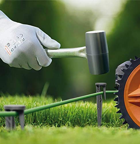 GARDENIX® Pack of 100 WirePEG Securing Pegs for Boundary Wire for Robotic lawnmowers kompatible with Gardena Husqvarna Worx Bosch