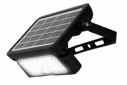 Luceco LEXSF6B40-01 LED Solar Guardian PIR Floodlight 550LM IP65 4000K Black, 5 W