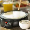 Russell Hobbs 20920 Fiesta Crepe and Pancake Maker - Electric Non Stick Hot Plate with Variable Temperatures and Utensils Included, Black