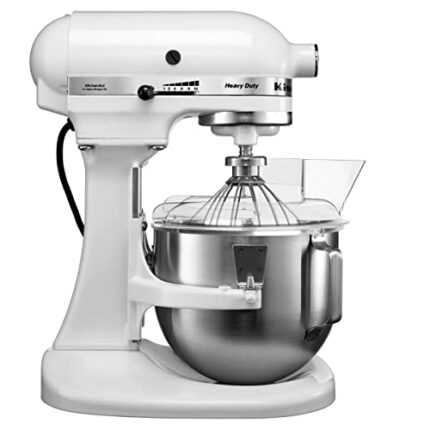 KitchenAid 4.8L (5qt) Heavy Duty Bowl Lift Stand Mixer (White), (5KPM5BWH)