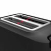 Tefal Black 2 Slot Toaster with Magnetic Clips, Large Controls, 7 Browning Levels, Removable Crumb Tray, Raise Function TT533811