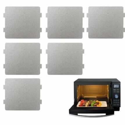6pcs Microwave Waveguide Cover Mica Slice,Universal Mica Sheet Waveguide Covers,Heat-Resistant Insulating Repairing Accessory Microwave Oven Part