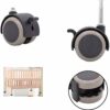 GTYT Rubber Child Caster,Furniture Caster Swivel Stem Castors,Universal 360 Degree Rotating,with Brakes,for Desk Chair Coffee Table Toy Shoes Bab