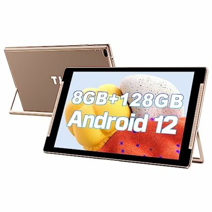 10 inch Tablet, Android 12 Tablets, 8GB RAM 128GB ROM(512GB Expandable), HD IPS Screen,2MP+8MP Dual Camera,Wi-Fi, Bluetooth 5.0, 6000mAh Battery,