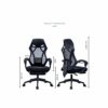 LEIGE Ergonomic Office Chair Mesh Chair Heavy Duty Office Chair, Adjustable Headrest and Armrest, Home Office Chair with Tilt Function and Positi