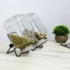 Belle Vous 6 Piece Seed Sprouter Kit - 4 Stainless Steel Sprouting Jar Lids & 2 Stands - Germinator Set for Wide Mouth Mason Canning Jars for Mak