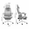WALNUT Modern Minimalist Fashion Leisure Chair Computer Chair Seat Swivel Chair Cotton and Linen Office Chair