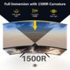 Z-Edge 27 Inch Curved Gaming Monitor 200Hz/165Hz(DP) 144Hz(HDMI) 1ms MPRT Full HD 16:9 Curved Screen 350cd/m² Brightness, Ultra-Thin Bezel, FreeS