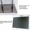Acrylic Pulpit, Clear Podium Stand for Churches,Professional Presentation Podium Lectern with Wide Reading Surface,Portable Floor Standing Speaki