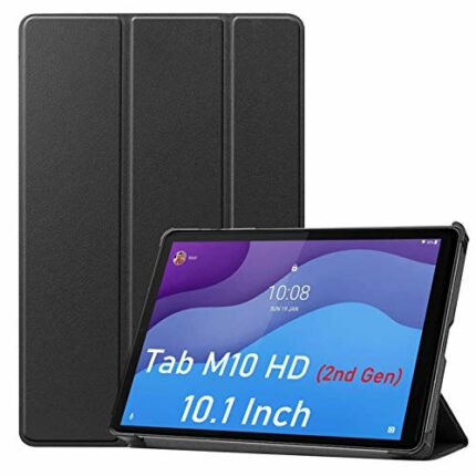 HYMY For Lenovo Tab M10 HD 2nd Gen Case for Tab M10 2nd Gen Hd Folio Case - Flip Case Cover Premium Leather Folio Cover for Tab M10 2nd Gen Hd Fo