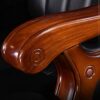 YT.JYUERI Relax Comfortably Safe Office chair Managerial Chairs Home Office Desk Chairs, Solid Wood armrest, PU Leather boss Chair, Swivel Engine