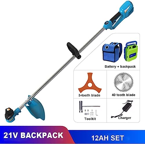 ELzEy Cordless String Trimmer/Edger Lawn Mower Household Small Portable Rechargeable Weeder Multifunctional Electric Lawn Mower