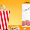 Temas Popcorn Party Stand | Easy To Assemble | Movie Night | Birthday Party | 12x Popcorn Bags