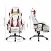 KXDCZ Racing Gaming Office Chair Executive chair Footrest and Lumbar Cushion Heavy Duty Ergonomic Reclining Working Chair (Color : D)