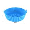 2 Pcs Silicone Air Fryer Liners Silicone Pot, 7.9" Food Grade Air Fryer Silicone Baking Tray Greaseproof, Airfryer Basket Rack Accessories for Ai
