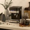 Salter EK4623 Caffé Espresso Pro - Coffee Machine, 15-Bar Pressure Pump, Barista Style Coffee, Latte, Cappuccino Machine, Make 2 Cups At Once, In