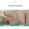 SKOAJAS Wall-mounted Table Folding Wood Dining Tables Kitchen/laundry Workbench/laptop Table Fold Down Wood-based Panel Home Office Computer Desk