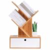 ZYING Simple Home Small Bookshelf, Floor Office Desktop Storage Rack Creative Bookshelf