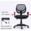 Ygqbgy Round Back Office Chair Staff Student Dormitory Home Arched Computer Chair Mesh Lifting Swivel Chair Backrest Staff Chair