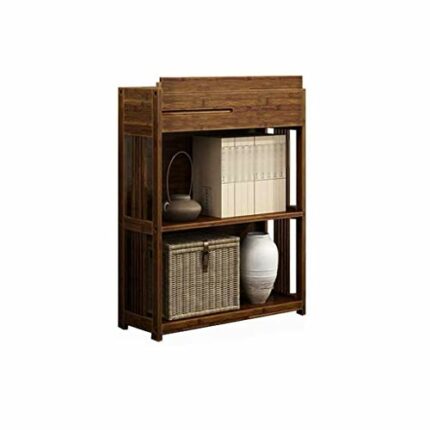 JJZXD Study Room Style Bookcase Solid Wood Book Shelves for Living Room and Home Office Furniture