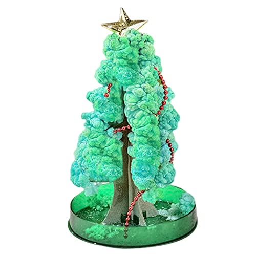 KARBAG Growing Christmas Tree, Water Planting Paper Tree Flowering Toy, DIY Crystal Growing Ornaments Decoration Toy Novelty Boys Girls Science K