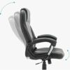 XJWWW-URG Chair Office Chair Home Office Conference Chair Comfortable Pillow Non-Slip Cushion Bearing Capacity 300kg Black Desk Chairs URG