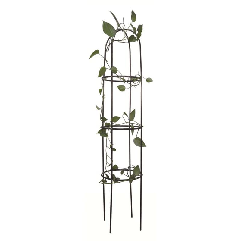 Garden Mile Heavy Duty Metal Garden Obelisk - Strong, Weather Resistant Steel Tubular Cage Large Garden Trellis Plant Supports for Roses, Climbin