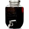 Willow & Everett Cold Brew Maker - Iced Coffee Makers - Glass Mason Jar w/Stainless Steel Spout - Removable Filter - Airtight Jug w/Tap - Approx