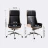 ZXFYHD Desk Chair,Office Chair Ergonomic High Back Household Desk Lifting Swivel Chair Business Reception Conference Chair