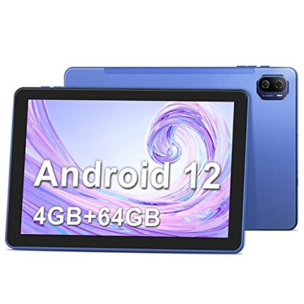Haehne Tablet 10 inch, Android 12 Tablets PC, 1.6GHz Quad-Core Processor, 4GB RAM 64GB Storage, GMS Certified, 1280 * 800 HD IPS, 4500mAh, Dual C