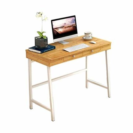 JYJZHX Desktop Computer Desk Office Desk Multifunction with 2 Drawers Household Storage Table Reading Table Children's Study Table