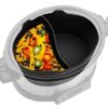 Silicone Slow Cooker Liner Fit for Crockpot Morphy Richards 6QT, Silicone Slow Cooker Divider Liners, Reusable/Leakproof Slow Cooker Accessories