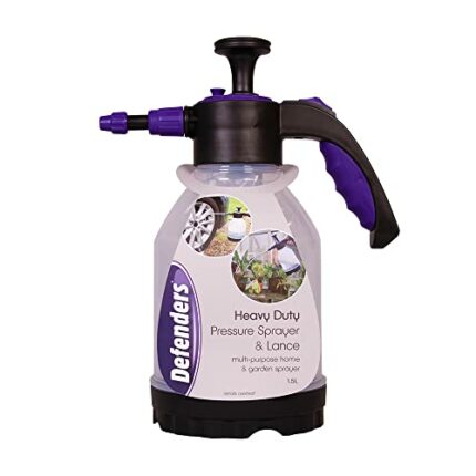 Defenders Heavy Duty Pressure Sprayer & Lance – 1.5L, Garden Use with Weed Killer, Pesticides, Fertiliser, Home Use for Watering/Misting Plants a