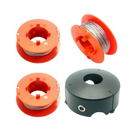F016800175 Spool Line Replacement for Grass Trimmer Bosch ART 23 26 30 Combitrim Easytrim Pro-Tap Automatic Spool Line 8 m with Lid for F016L7108