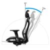 FMXQYH Ergonomic Office Chair High Back Reclining Mesh Chair with Lumbar Support, Home Office Desk Chair Swivel Computer Task Chair with Adjustab