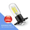 Ruiandsion Microwave Bulb Z187 Base 240V 2A 25W LED Microwave Lamp Bulb for Universal Microwave Pear Oven Lamp, White