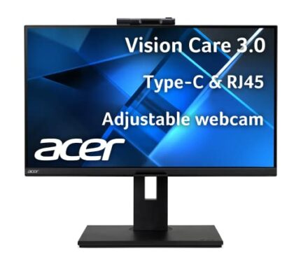 Acer B248Y bemiqprcuzx 23.8" FHD IPS Professional Docking Monitor | Adaptive-Sync | FHD Webcam | Delta E<2 | TUV/Eyesafe | Display Port 1.4, Disp