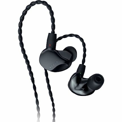 Razer Moray - Ergonomic In-ear Monitor for All-day Streaming (Hybrid Dual-driver Acoustic Design, Ergonomic Low-profile Shape, Superior Passive N
