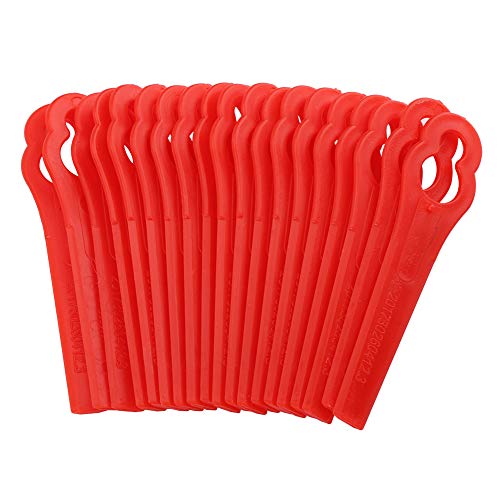 Machine Trimming Blades,100 Pieces Plastic Trimming Blades for FRT18A FRT18A1 Art 46155 FRT20A1 Home Garden Outdoor Mower Replacement Parts Acces