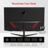 Z-Edge 32-inch Curved Gaming Monitor 16:9 QHD 2560x1440 165/144Hz 1ms Frameless LED Gaming Monitor, AMD Freesync Premium Display Port HDMI Built-