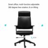 LZQDM Executive Office Ergonomic Heavy Duty Computer Bonded Leather Adjustable Desk Chair Office Desk Chair Leather Executive Conference Task Cha