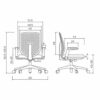 LUKEO Office Computer Desk Chairs for Home, Ergonomic Mid Back Fabric Mesh Swivel Office Chair with Lumbar Support (Color : Grey)