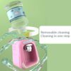 Water Dispenser KidsMini Water Dispenser,190ml Simulation Drinks Dispenser with Tank Cup for Kid Gift NO Battery Pink