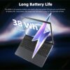 SGIN 15.6 Inch Laptop 12GB RAM 512GB SSD, 1080P FHD Celeron N5095 Up to 2.8GHz, PC Notebook with Dual Band WiFi, 2xUSB 3.0, Keyboard Film in Eigh