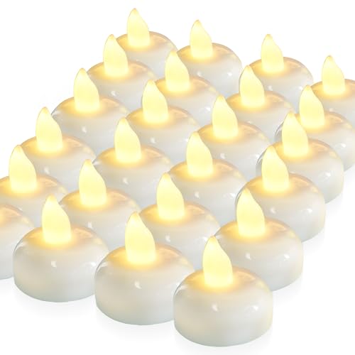 Homemory 6 PCS Rechargeable Flameless Tealights Votive Candles with Remote, Battery Tea Lights with Timer, Electric Fake Candle in Warm White (US