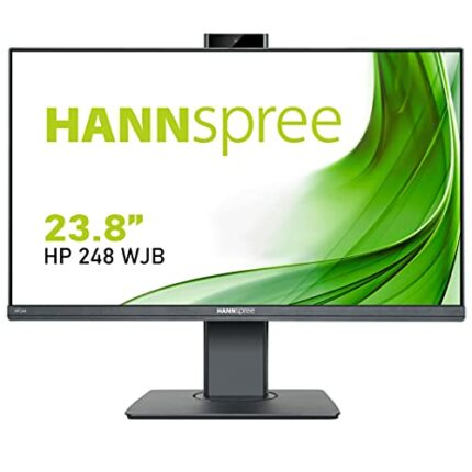 Hannspree 60,5cm/23,8'' (1920x1080) HP248WJB VGA HDMI DisplayPort USB Webcam 5MP Mikrofon Speaker VESA Full HD Black