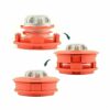 Ticfox Universal Grass Trimmer 2 Lines Cutter Head Thread Lawn Trimmer Tandem Lawn Trimmer Spools Trimmer Spools M10 Aluminum Nylon Brush Mower B